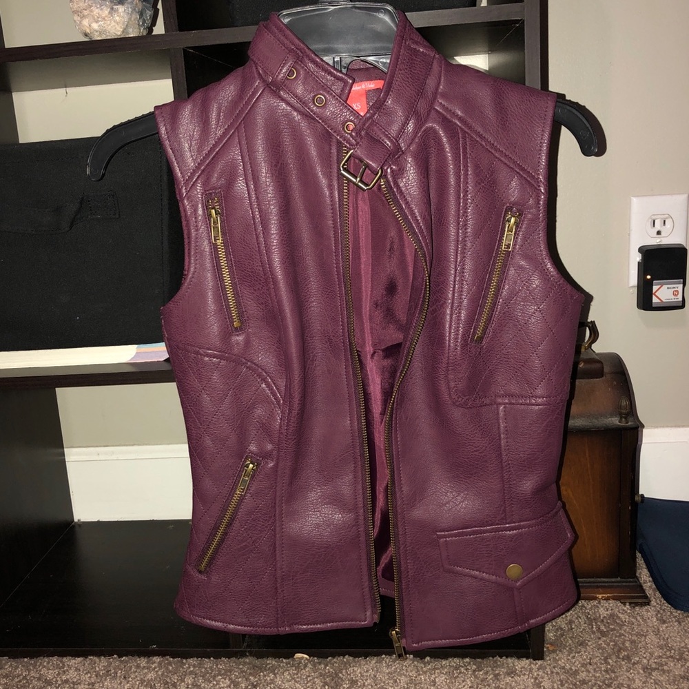 Leather vest